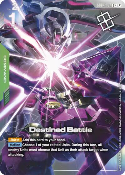 Destined Battle (Store Tournament Winner Pack 06) - GD04-107 - Full Art Common - Gundam Promotional Cards