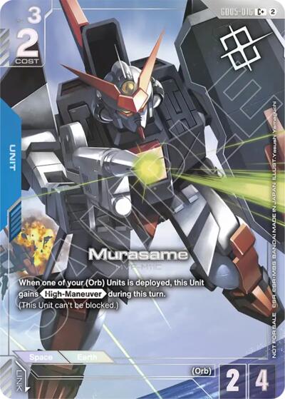 Murasame (Store Tournament Winner Pack 06) - GD05-016 - Full Art Common - Gundam Promotional Cards