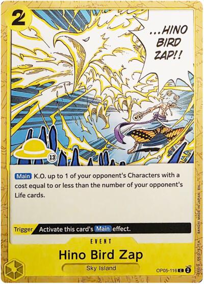 Hino Bird Zap (Luffy Deck) - OP05-116 - Common - Set Sail Deck Set