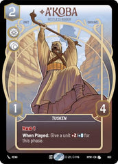 A'Koba - Restless Raider - 803 - Uncommon (Prestige) - Homeworlds