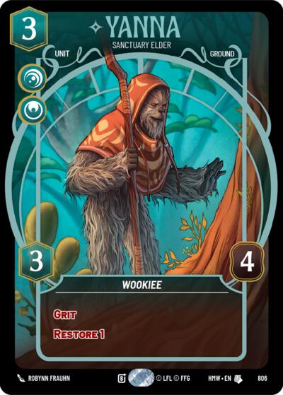 Yanna - Sanctuary Elder - 806 - Uncommon (Prestige) - Homeworlds