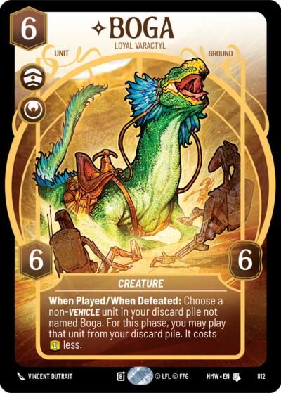 Boga - Loyal Varactyl - 812 - Uncommon (Prestige) - Homeworlds