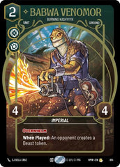 Babwa Venomor - Burning Kashyyyk - 814 - Rare (Prestige) - Homeworlds