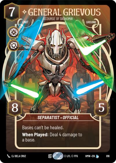 General Grievous - Scourge of Dathomir - 816 - Legendary (Prestige) - Homeworlds