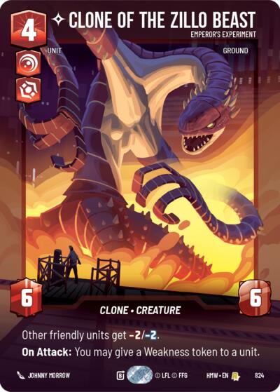 Clone of the Zillo Beast - Emperor's Experiment - 824 - Rare (Prestige) - Homeworlds