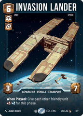 Invasion Lander - 827 - Common (Prestige) - Homeworlds