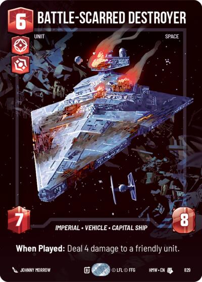Battle-Scarred Destroyer - 829 - Uncommon (Prestige) - Homeworlds
