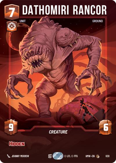 Dathomiri Rancor - 830 - Common (Prestige) - Homeworlds