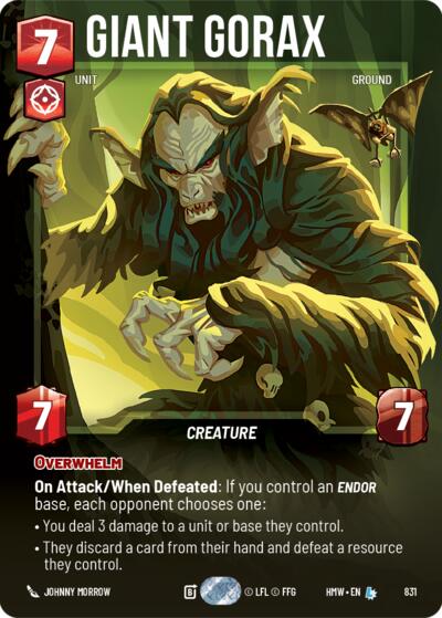 Giant Gorax - 831 - Legendary (Prestige) - Homeworlds