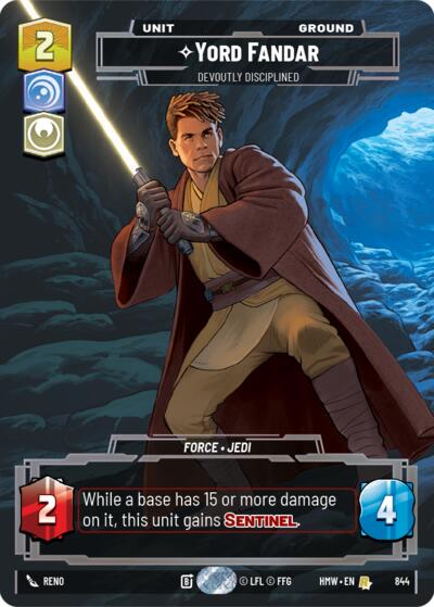 Yord Fandar - Devoutly Disciplined - 844 - Rare (Prestige) - Homeworlds