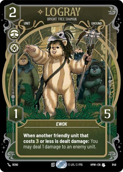 Logray - Bright Tree Shaman - 849 - Uncommon (Prestige Foil) - Homeworlds