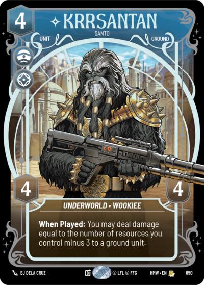 Krrsantan - Santo - 850 - Rare (Prestige Foil) - Homeworlds