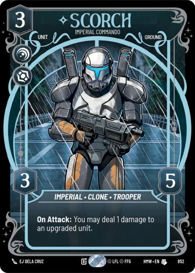 Scorch - Imperial Commando - 852 - Uncommon (Prestige Foil) - Homeworlds
