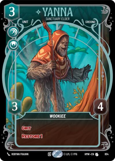 Yanna - Sanctuary Elder - 854 - Uncommon (Prestige Foil) - Homeworlds