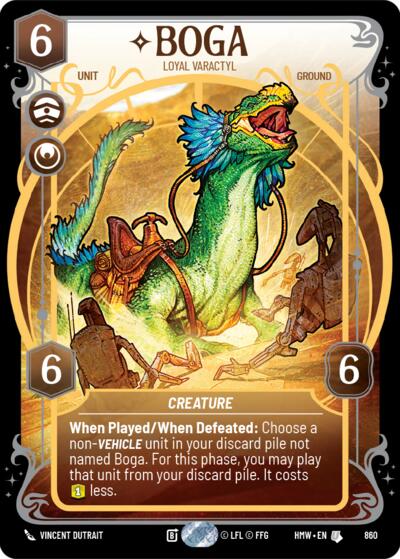 Boga - Loyal Varactyl - 860 - Uncommon (Prestige Foil) - Homeworlds