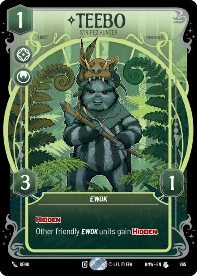 Teebo - Striped Hunter - 865 - Uncommon (Prestige Foil) - Homeworlds