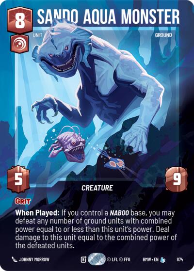 Sando Aqua Monster - 874 - Legendary (Prestige Foil) - Homeworlds