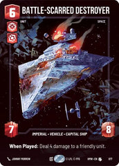 Battle-Scarred Destroyer - 877 - Uncommon (Prestige Foil) - Homeworlds
