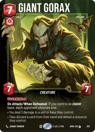 Giant Gorax - 879 - Legendary (Prestige Foil) - Homeworlds