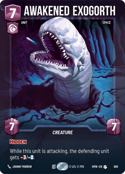 Awakened Exogorth - 880 - Uncommon (Prestige Foil) - Homeworlds
