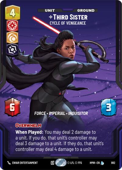 Third Sister - Cycle of Vengeance - 882 - Legendary (Prestige Foil) - Homeworlds