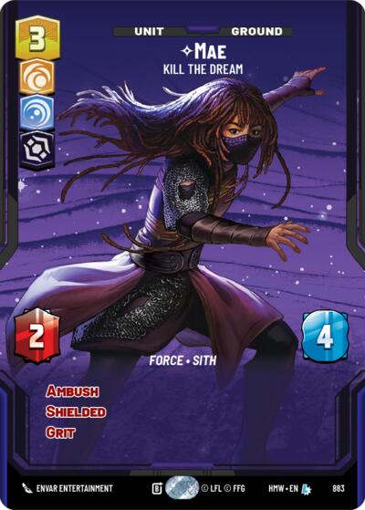 Mae - Kill the Dream - 883 - Legendary (Prestige Foil) - Homeworlds