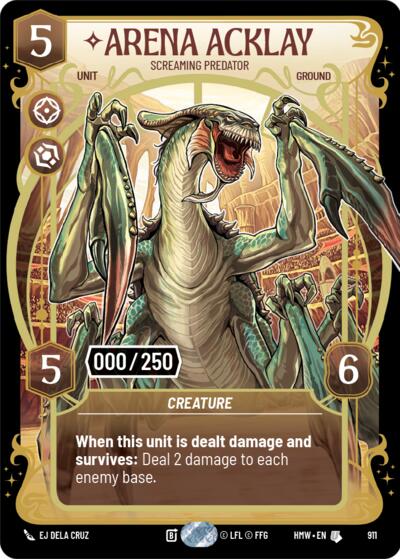 Arena Acklay - Screaming Predator (Serialized) - 911 - Uncommon - Homeworlds