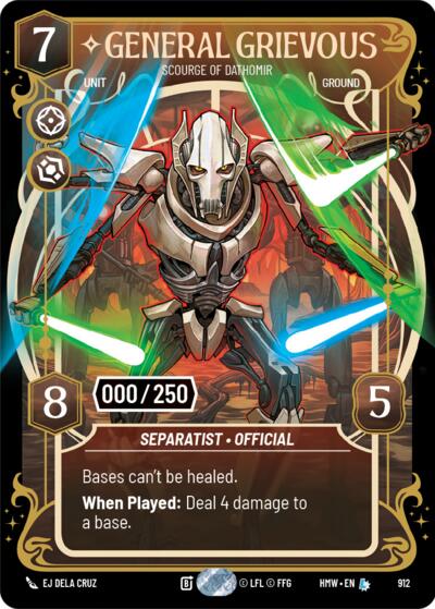 General Grievous - Scourge of Dathomir (Serialized) - 912 - Legendary - Homeworlds