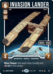 Invasion Lander (Serialized) - 923 - Common - Homeworlds