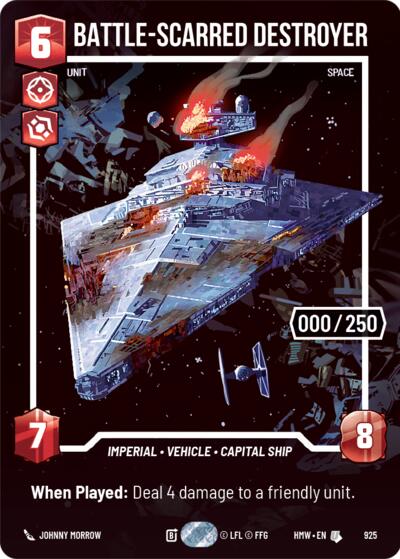 Battle-Scarred Destroyer (Serialized) - 925 - Uncommon - Homeworlds