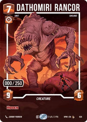 Dathomiri Rancor (Serialized) - 926 - Common - Homeworlds