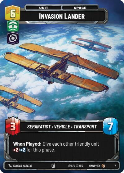 Invasion Lander - 7 - Common - Homeworlds: Weekly Play Promos