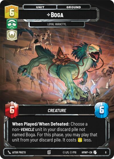 Boga - Loyal Varactyl - 8 - Uncommon - Homeworlds: Weekly Play Promos