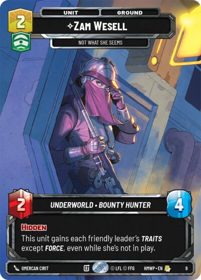 Zam Wesell - Not What She Seems - 9 - Rare - Homeworlds: Weekly Play Promos