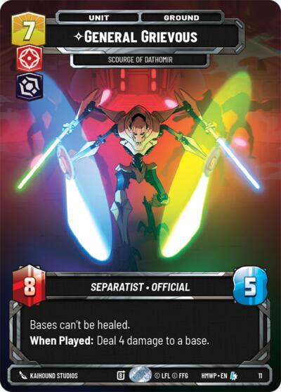 General Grievous - Scourge of Dathomir - 11 - Legendary - Homeworlds: Weekly Play Promos