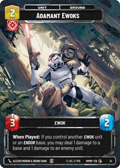 Adamant Ewoks - 14 - Common - Homeworlds: Weekly Play Promos