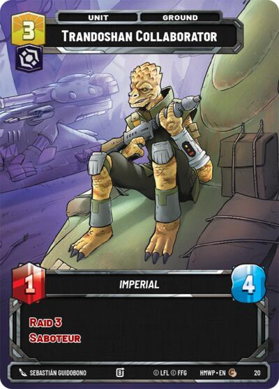 Trandoshan Collaborator - 20 - Common - Homeworlds: Weekly Play Promos