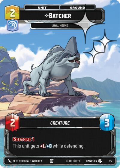Batcher - Loyal Hound - 24 - Uncommon (Foil) - Homeworlds: Weekly Play Promos