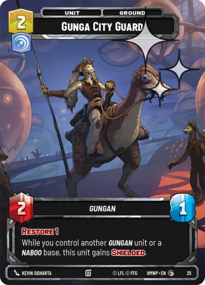 Gunga City Guard - 25 - Common (Foil) - Homeworlds: Weekly Play Promos
