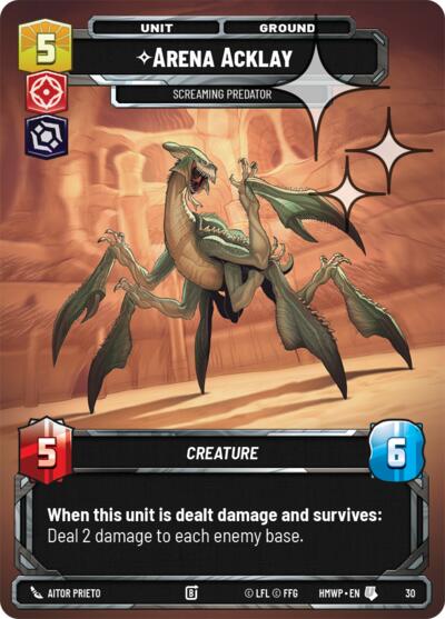 Arena Acklay - Screaming Predator - 30 - Uncommon (Foil) - Homeworlds: Weekly Play Promos