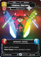 General Grievous - Scourge of Dathomir - 31 - Legendary (Foil) - Homeworlds: Weekly Play Promos