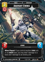 Adamant Ewoks - 34 - Common (Foil) - Homeworlds: Weekly Play Promos