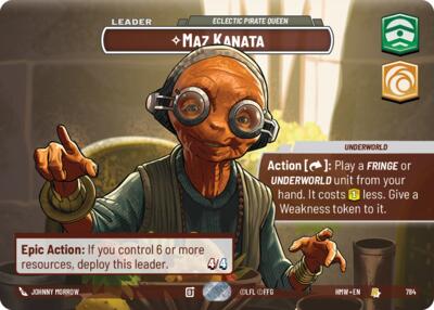 Maz Kanata - Eclectic Pirate Queen - 784 - Rare (Showcase) - Homeworlds