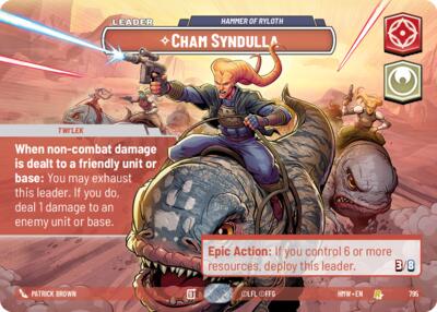 Cham Syndulla - Hammer of Ryloth - 795 - Rare (Showcase) - Homeworlds