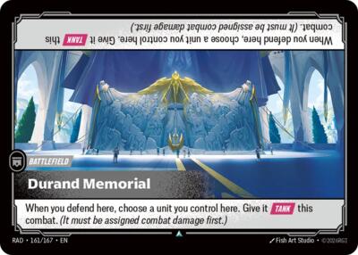 Durand Memorial - 161/167 - Uncommon - Radiance