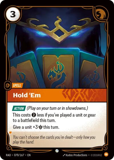 Hold 'Em - 070/167 - Common - Radiance