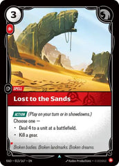 Lost to the Sands - 013/167 - Uncommon - Radiance