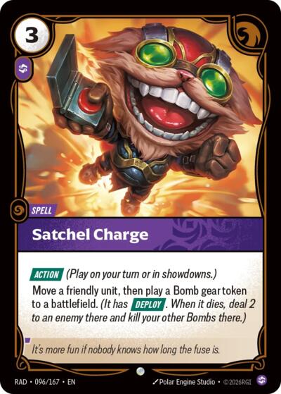 Satchel Charge - 096/167 - Common - Radiance