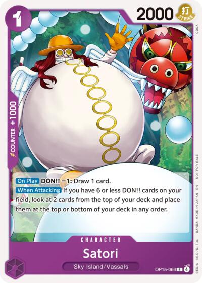 Satori (Tournament Pack 2026 Vol. 4) - OP15-066 - Rare - One Piece Promotion Cards