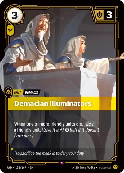 Demacian Illuminators - 131/167 - Rare - Radiance